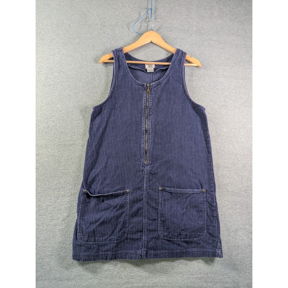 VTG Kikomo Corduroy Jumper Dress Women's Medium Purple Academia Grunge 90s Y2K